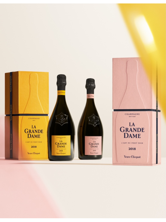Veuve Clicquot Duo Set La Grande Dame 2018 Rosé & Brut - 2 x 75 cl