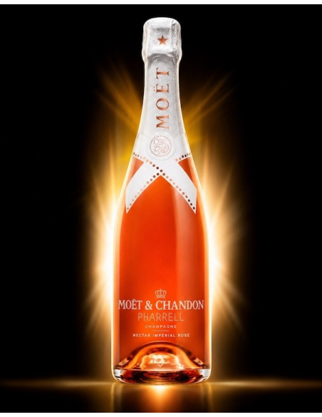 Moët & Chandon Luminous x PHARRELL WILLIAMS Nectar Impérial rosé - 75 cl