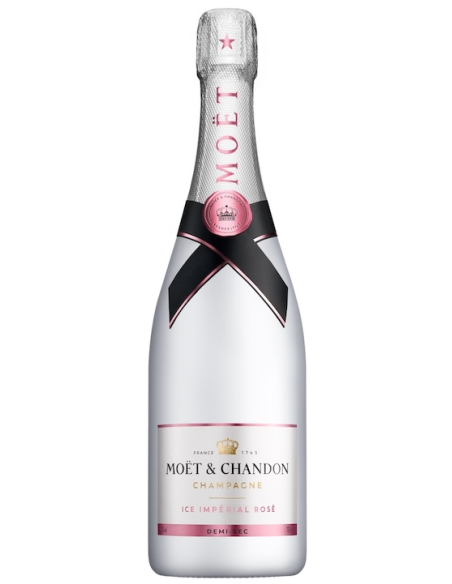 Moët & Chandon SET 2 VERRES céramiques rose + 1 ICE IMPÉRIAL ROSÉ - 75 CL