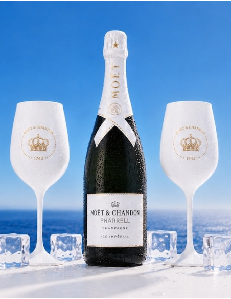 Moët & Chandon Set 2 Verres Moët Ice & Ice Impérial Pharrell Williams - 75 cl