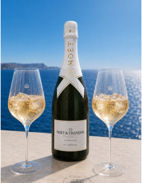 Moët & Chandon Set mit 2 Moët Gläsern & Ice Impérial Pharrell Williams - 75 cl