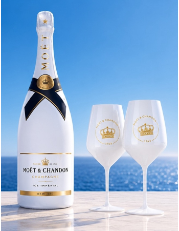 Moët & Chandon Set 2 TRITAN-Gläser Weiß 55 cl & Ice Impérial MAGNUM - 150 cl