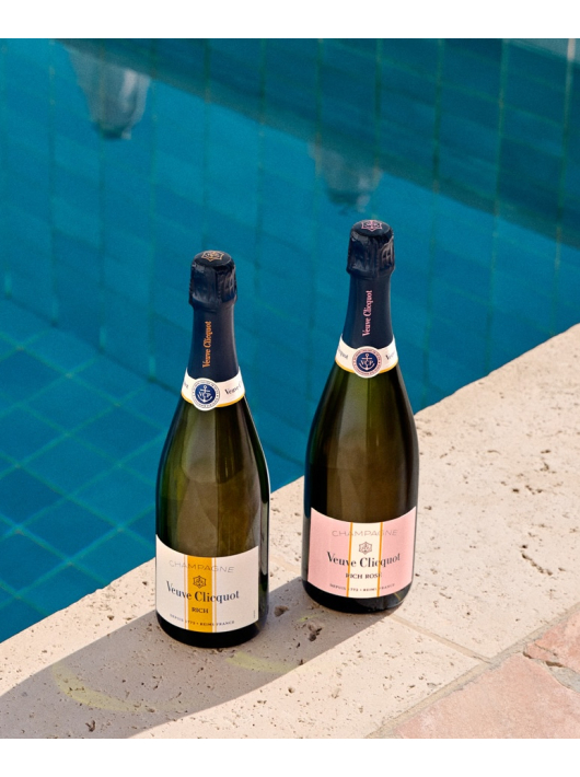 Veuve Clicquot Set Rich rosé & Brut ice - 2 x 75 cl