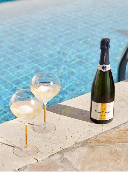 Veuve Clicquot Set 2 Glasses & Rich brut ice - 75 cl
