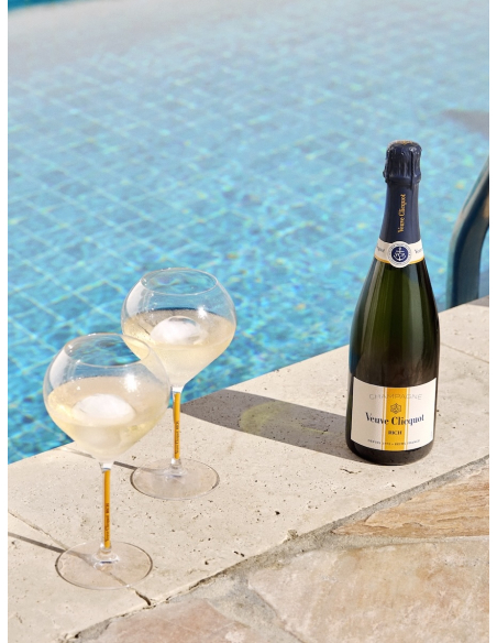 Veuve Clicquot Set 2 Glasses & Rich brut ice - 75 cl