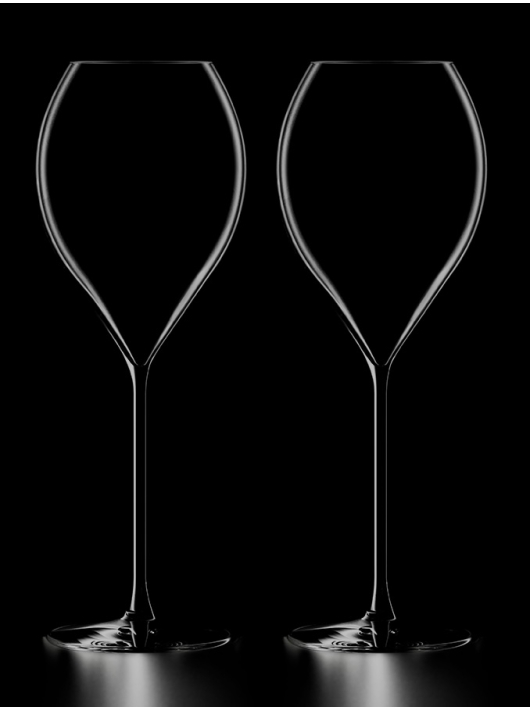 Dom Pérignon SET AUS 2 GLÄSERN 40 CL + 1 Giftbox VINTAGE 2017 - 1 X 75 CL