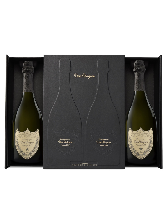 Dom Pérignon Duo Giftbox Vintage 2017 & 2018 - 2 x 75 cl