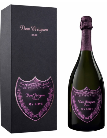 Dom Pérignon Vintage 2010 Rosé Giftbox & personalisierte Flasche mit Gravur auf Metallschild - 75 cl