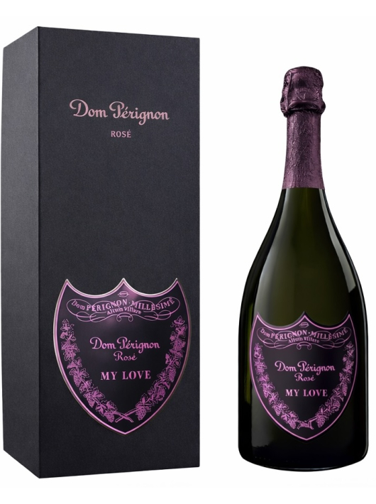 Dom Pérignon Vintage 2010 Rosé Giftbox & Bouteille personnalisées avec gravures sur boucliers en métal - 75 cl