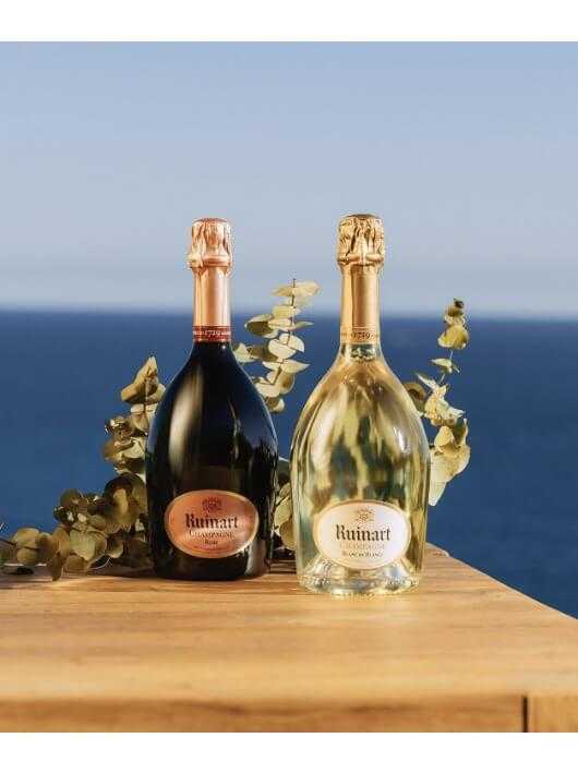 Ruinart CAISSE BOIS DUO BOTTLE Rosé & Blanc de blancs - 75 cl