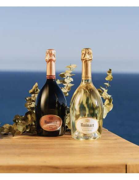 Ruinart HOLZKISTE MIT DEM DUO Rosé & Blanc de blancs - 75 cl