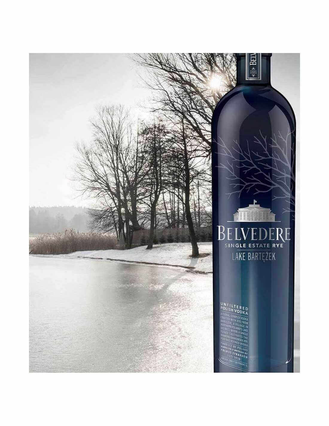 Belvedere Lake Bartezek Single Estate Rye Vodka 750mL – Crown Wine and  Spirits
