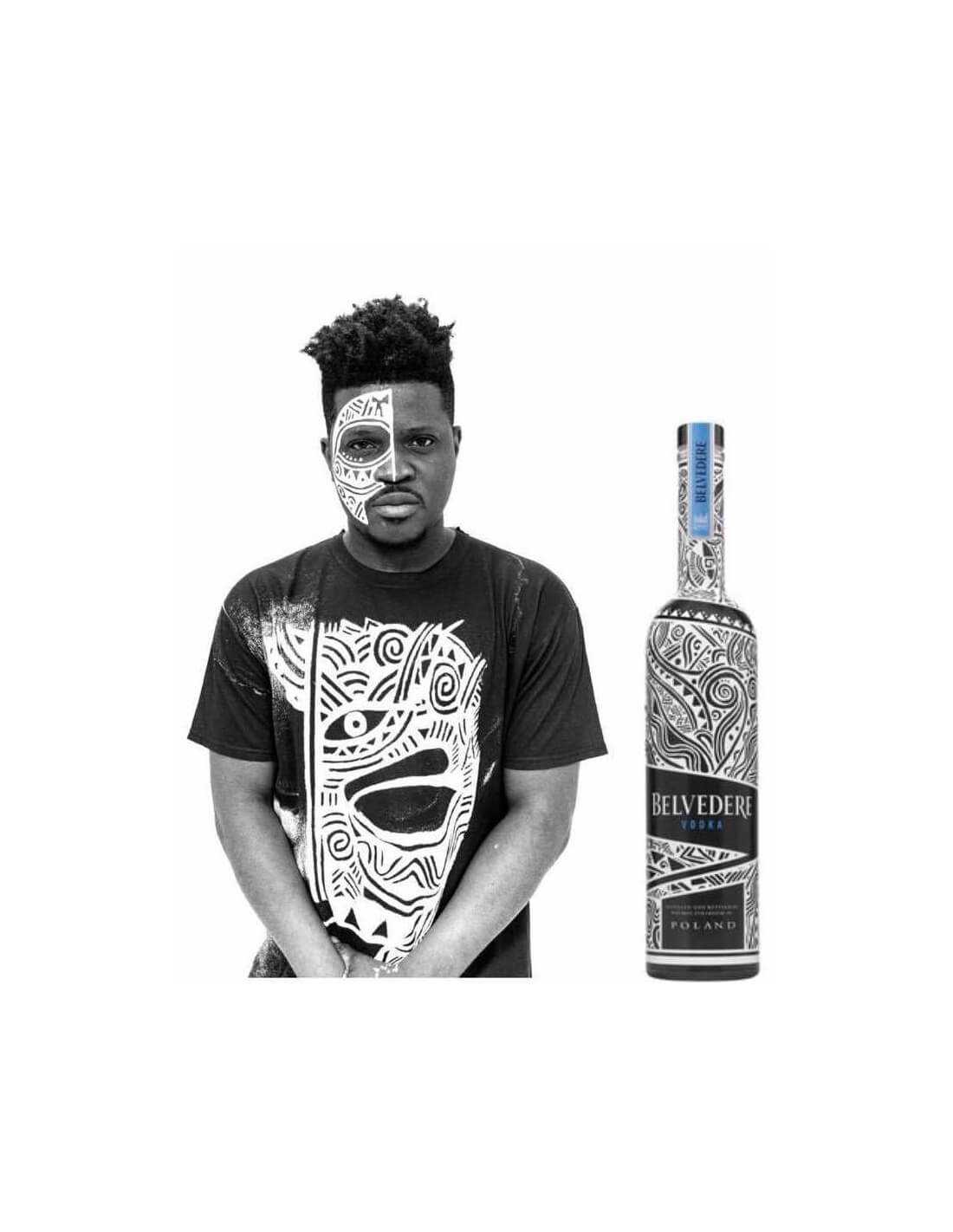HOMBRE1  Belvedere Vodka Joins Forces With Artist Laolu Sebanjo