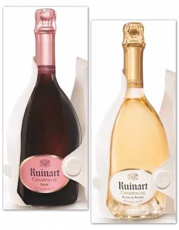 Ruinart Set Duo Second Skin "Blanc de blancs & Rosé" - 2 x 75 cl 2
