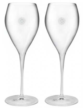 Laurent-Perrier 2 Gläser Grand Siècle 33 cl mit Markierung 10 cl