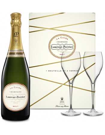 Laurent-Perrier La Cuvée & 2 Glasses, Limited Edition Giftbox - 75 cl