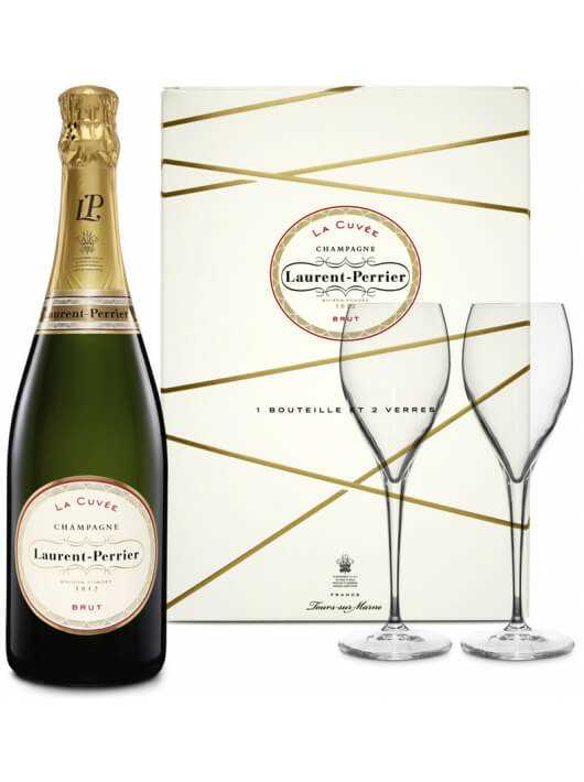 Laurent-Perrier La Cuvée & 2 Glasses, Limited Edition Giftbox - 75 cl