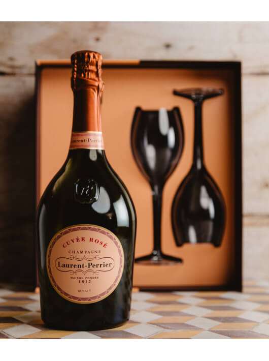 Laurent-Perrier Giftbox Cuvée rosé & 2 Gläser Limited Edition