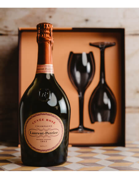 Laurent-Perrier Giftbox Cuvée rosé & 2 verres Limited Edition