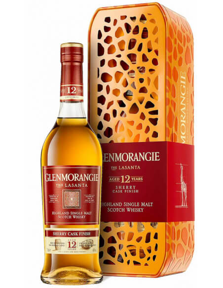 Whisky Glenmorangie Limited Edition Girafe Giftbox Lasanta 12 years - 43% - 70 CL