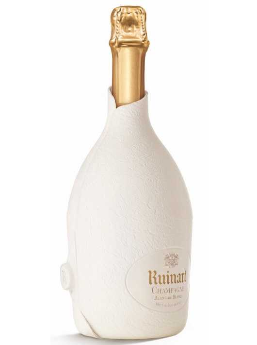 Ruinart Set 2 Neutrale Glasër 41 cl & Blanc de Blancs second skin - 75 cl