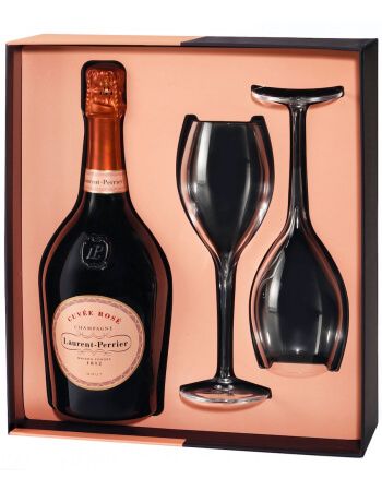 Laurent-Perrier Giftbox Cuvée rosé & 2 glasses Limited Edition