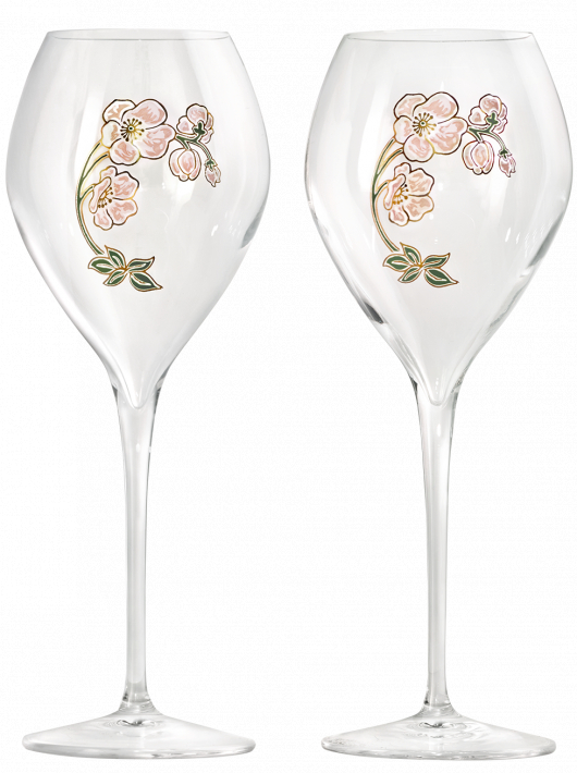 Perrier-jouët 2 verres à champagne 28.5 CL