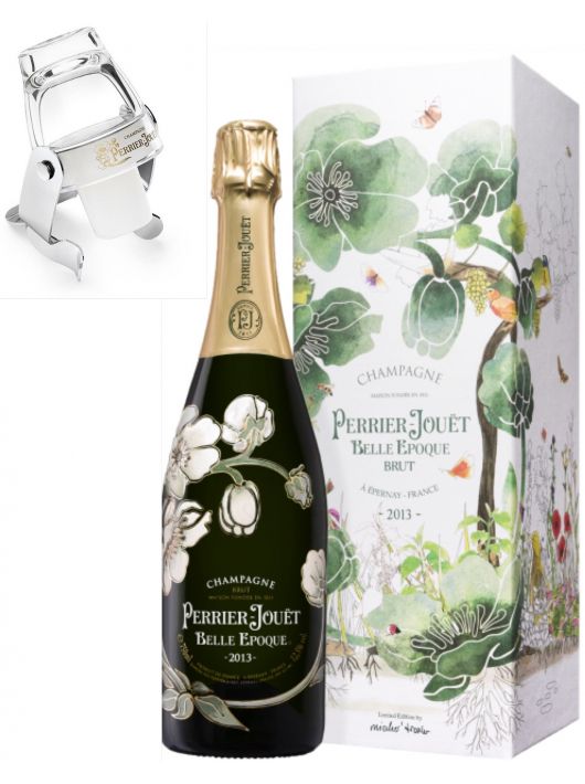 Perrier-jouët SET 1 Bottle STOP Free & 1 MISCHER'TRAXLER Limited Edition Giftbox Belle Epoque brut Vintage 2013 - 75 cl