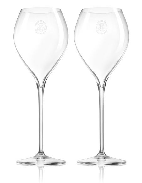 Louis Roederer 2 Champagne Glasses 28.5 CL