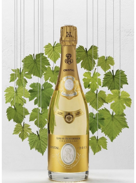 Cristal Louis Roederer Luxury Giftbox 2 Verres 28.5 cl & Vintage 2013 blanc - 75 cl