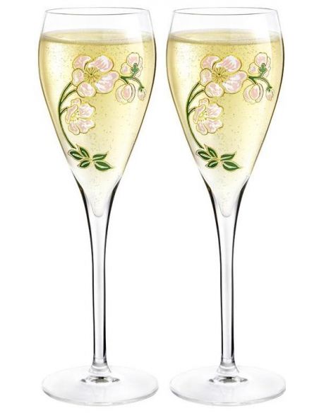 Perrier-jouët Set 6 glasses & 6 Giftbox Blanc de Blancs/Rosé/Brut - 6 x 75 cl