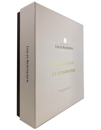 Louis Roederer Customisable Luxury Giftbox Collection 242 Brut & 2 glasses - 75 cl