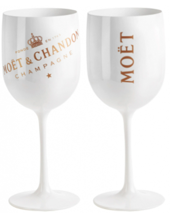 Moët & Chandon Set 2 weiße Acrylgläser + 1 Ice Impérial Brut - 75 CL 2