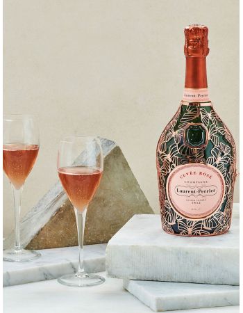 Laurent-Perrier Set 2 verres Prestige & Cuvée rosé Limited Edition "Papillon" - 75 cl