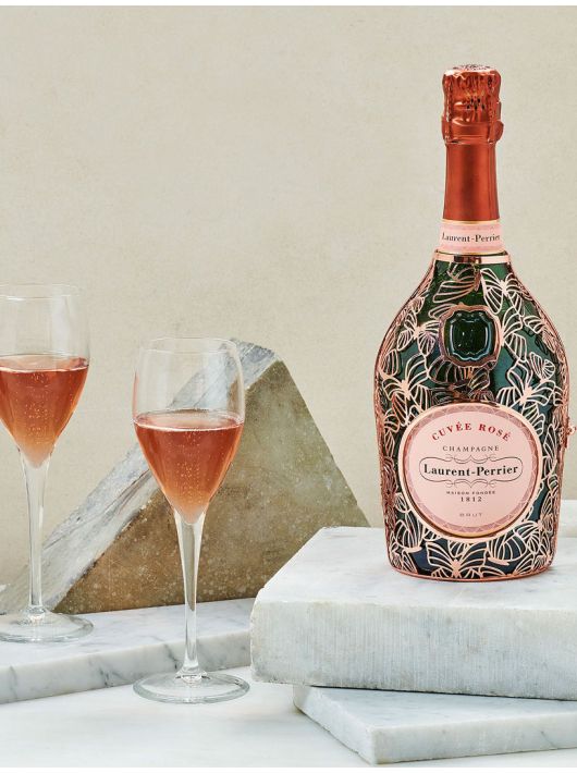 Laurent-Perrier Set 2 Glasses Prestige & Cuvée rosé Limited Edition "Papillon" - 75 cl