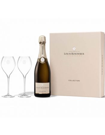 Louis Roederer Giftbox Collection 242 brut 75 CL + 2 glasses 28.5 cl