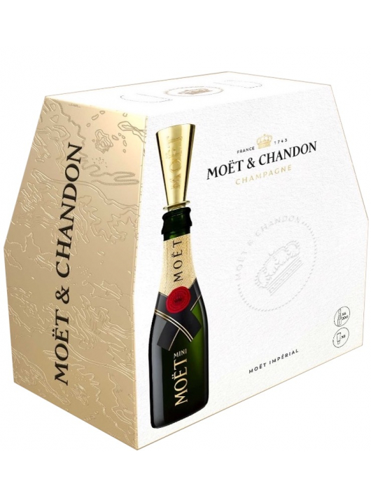 Moët & Chandon Giftbox 6 Mini Flûtes & 6 Mini Moët - 6 x 20 CL