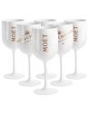 Moët & Chandon 6 white acrylic glasses Moët & Chandon ice